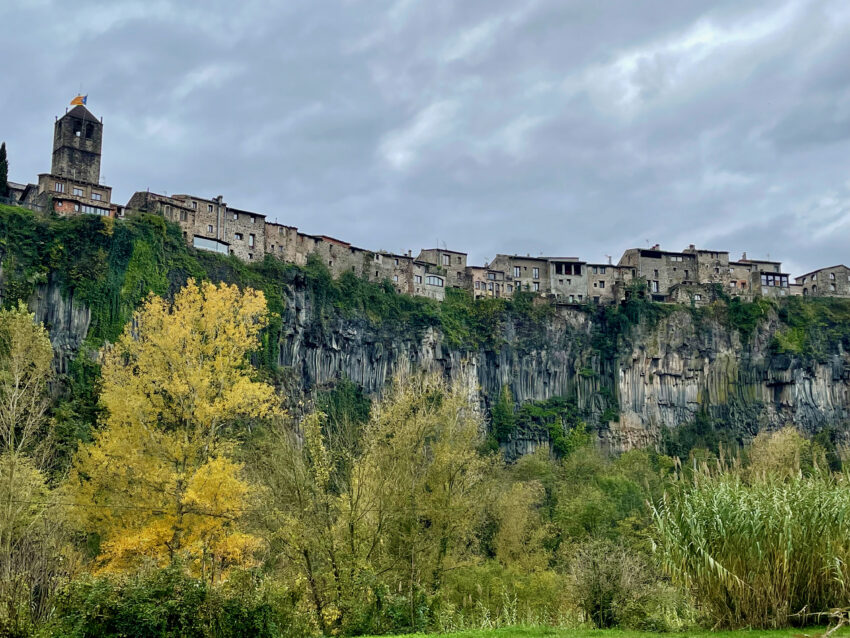 Castellfolit de la Roca, the stunning village perched atop a 300 foot high cliff. WOW!