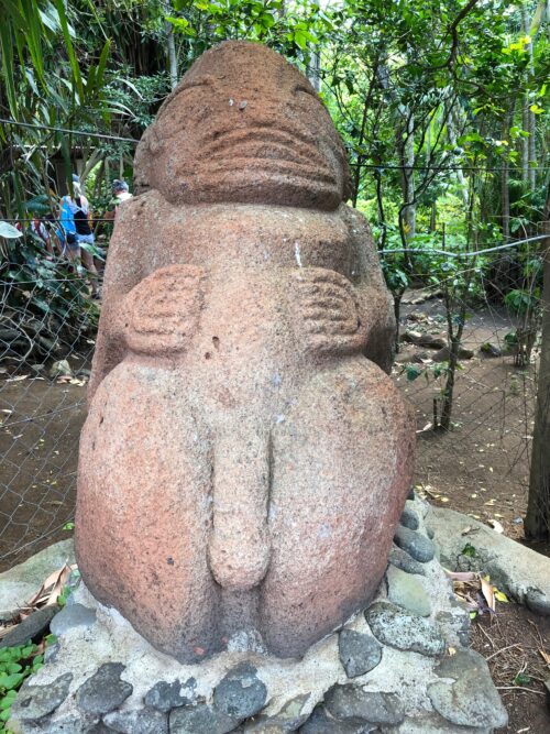 One of many tikis we saw, some of which were hundreds of years old.