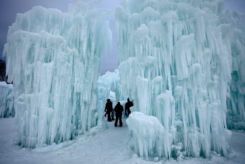 Ice Castle Lake George debuted on January 23, 2022 and ran through the month of February.