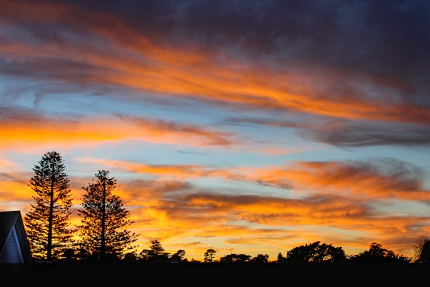 Dramatic sunset in Pacific Grove, California. Mary Charlebois photo.