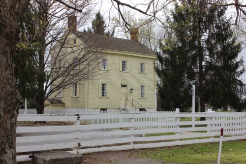 A typical Shaker home is shown here.