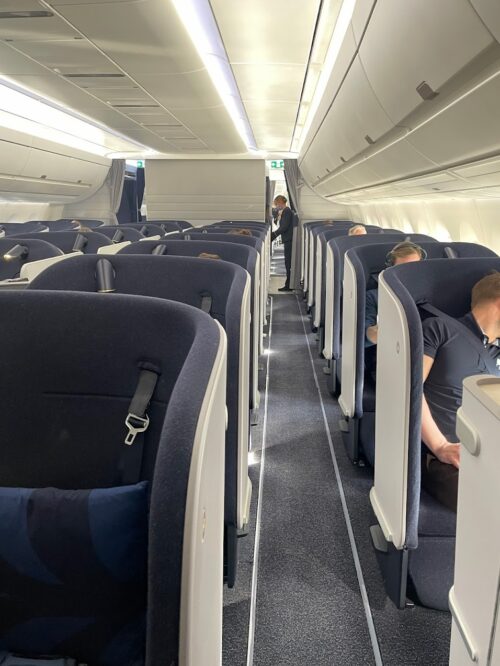 Finnair's new long-haul Business Class configuration.