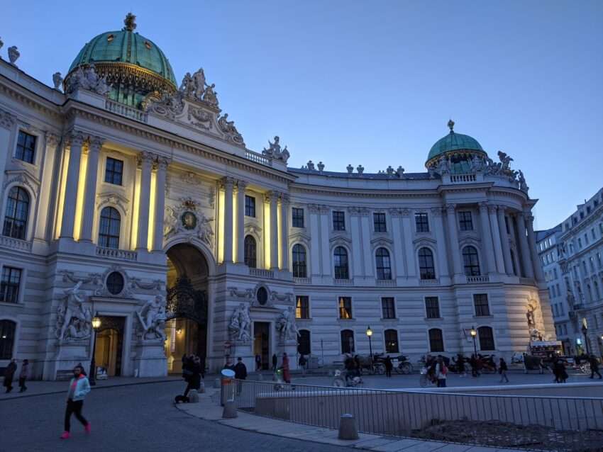 The Hofburg at night is a sight to behold