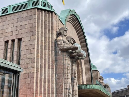 Art-Nouveau Central Railway Station was completed in 1914 and has become one of the most recognizable buildings in all Finland 