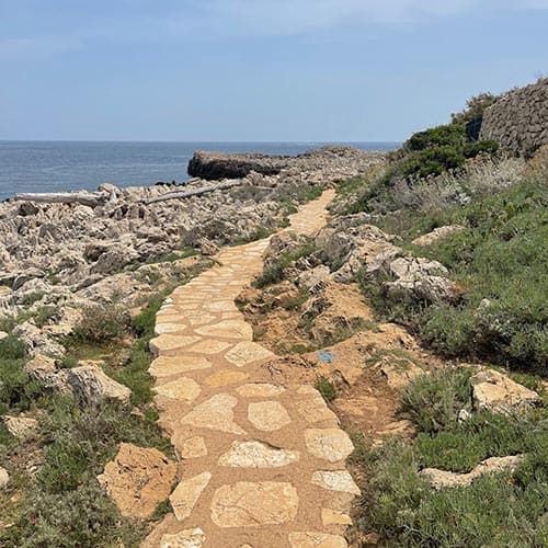 The incredible Tire Poir hike on the outer edge of Cap d'Antibes, known as billionaire's row.