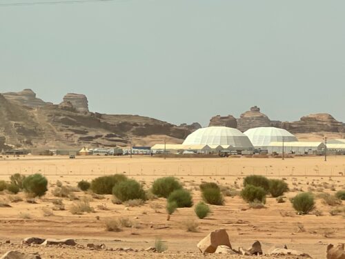The headquarters of MBC, a film production company shooting movies and television in NEOM.