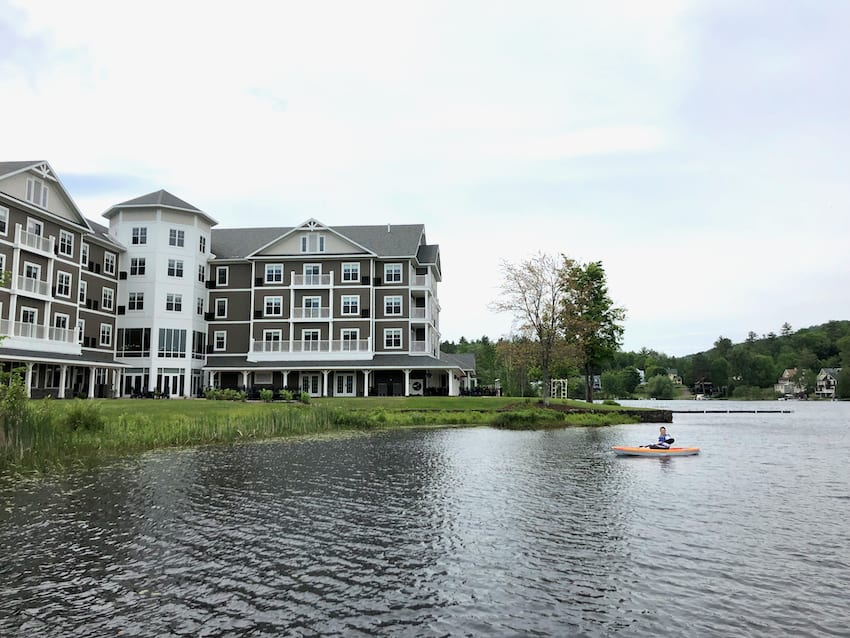 HK Boat Rentals provide all sorts of water activities from their dock at Saranac Waterfront Lodge