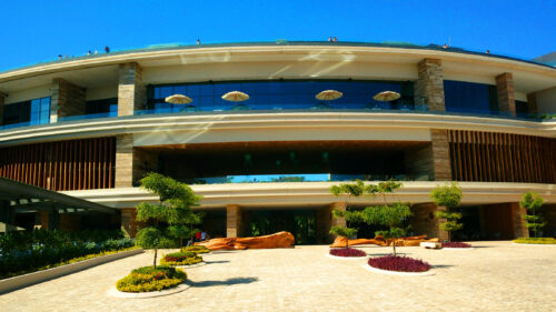 The entry & center court of Secrets Bahia Mita Surf & Spa Resort