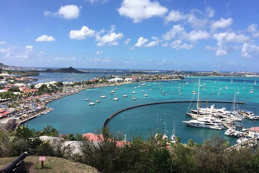 View of French St. Martin and the Bay from Fort Louis. Sharon Kurtz photos