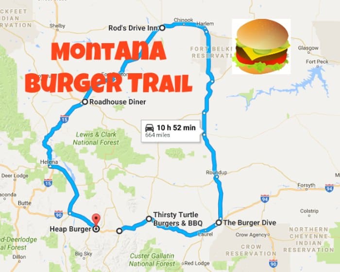 Montana burger trail