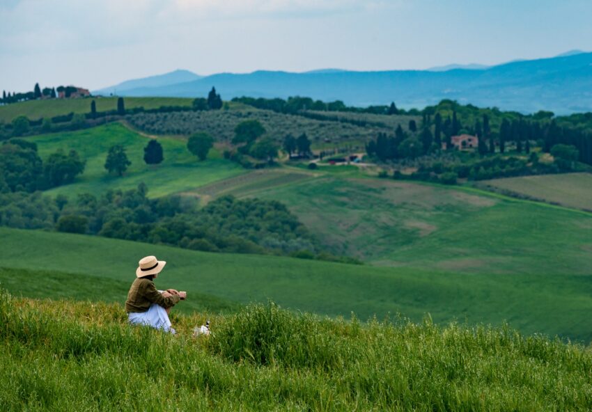 The Tuscan landscape makes an ideal location for taking time to appreciate the beauty of this amazing world we live in.