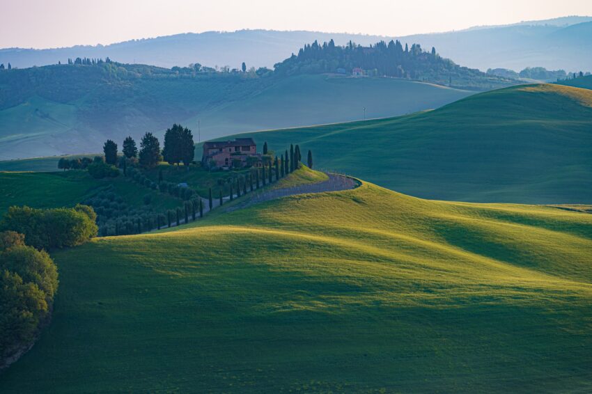 Depending on how the sunlight touches the landscape, it creates undulating shadows that add so much depth to images.