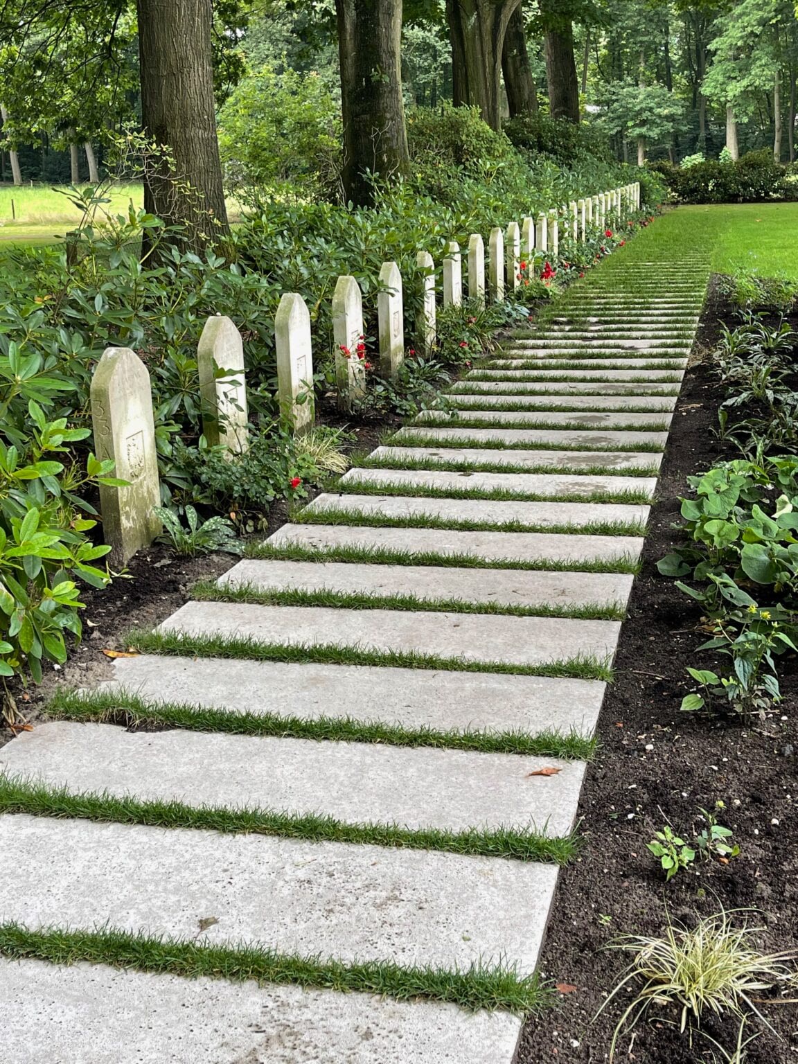 Military cemetery in Arnhem, Netherlands.