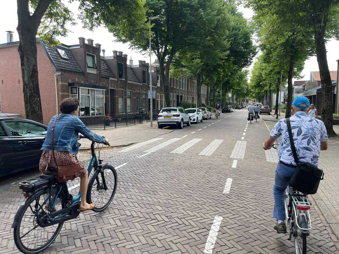 Biking in Arnhem.