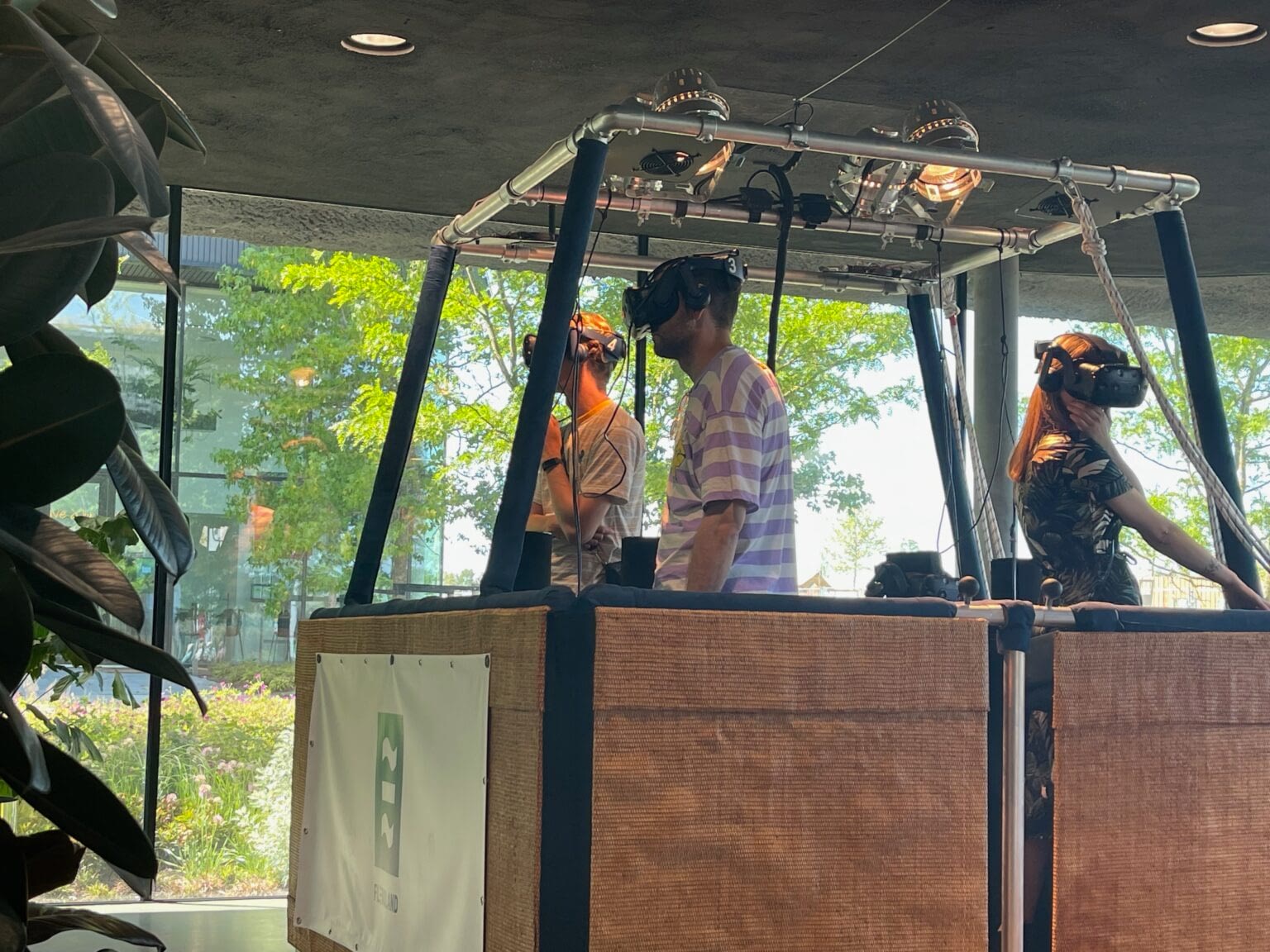 Virtual reality ride at Floriade