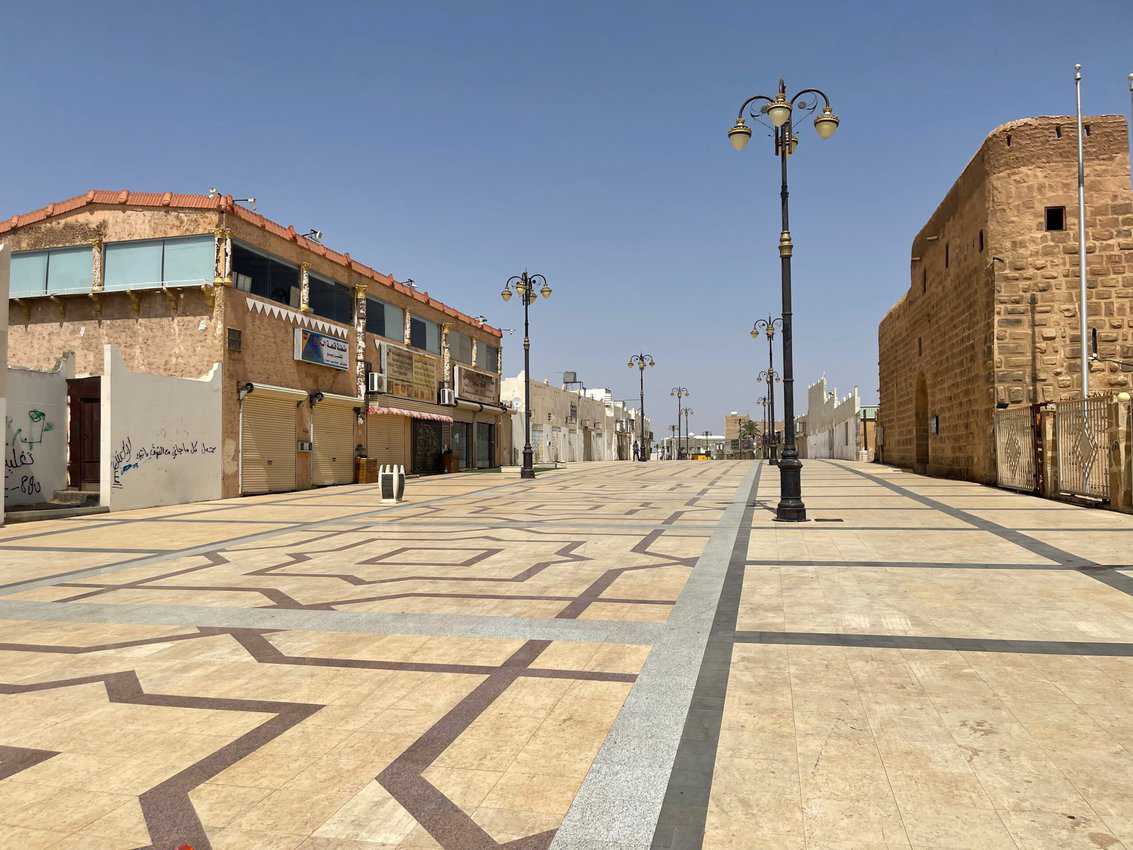 Tabuk near the city's famous fortress.