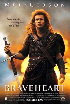 "Braveheart" Film Poster from 1995