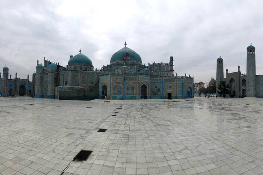 TOMB OF THE LEADER- The Blue Mosque in Herat is a marvel of architecture.