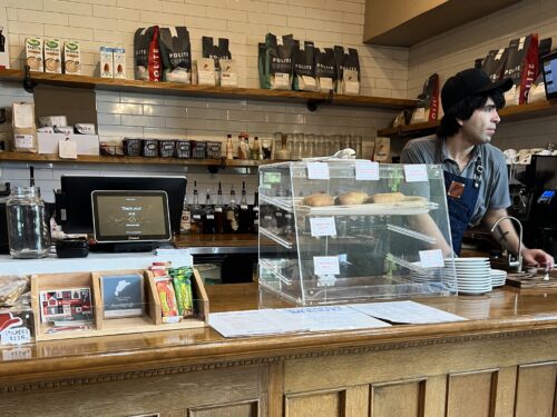 Polite Coffee Roasters in located in the Historic Kyle House in Downtown Bryan