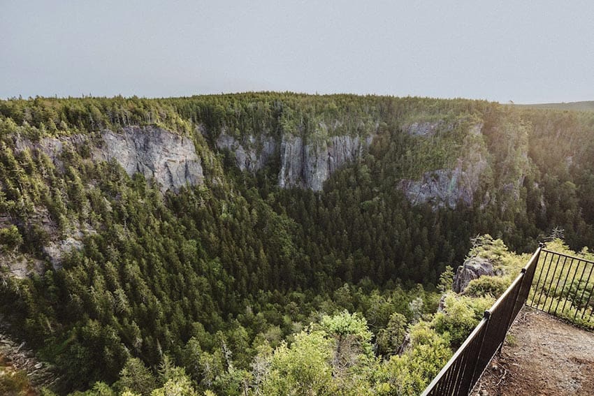 Walton Glen Gorge on the Fundy Trail Parkway is dubbed the 'Grand Canyon of New Brunswick' © Tourism_NB