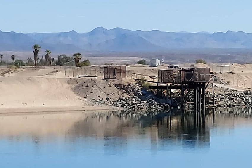 View of Arizona across the Colorado River from in front of the Rivers Edge Golf Course, a municipal golf course in Needles. Photo by Kathy Condon