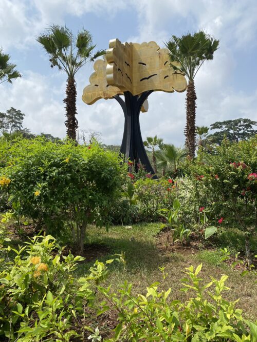 The ceiba tree is an iconic symbol for the Guinean people, and images of it can be found on their flag, their primary airline, and national bank.