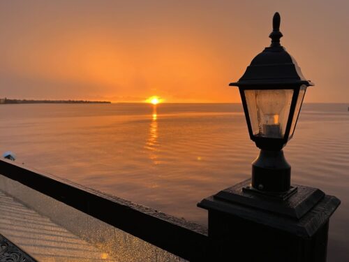 After the rain is a beautiful sunset over Charlotte Harbor