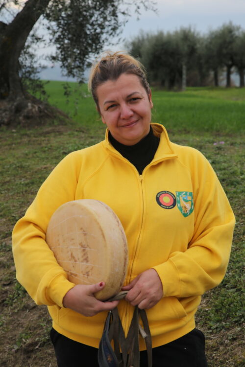Maria Vallorani, chairperson of the local Ruzzola team.
