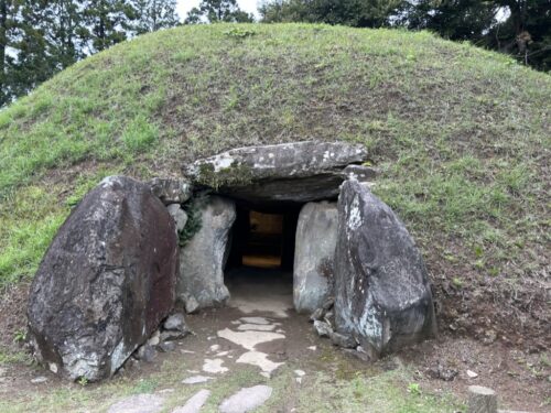 Entrance to a sixth century kofun burial mound on Iki