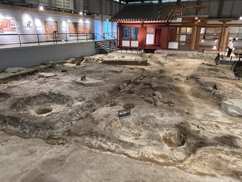 Archeological exhibition at the Korokan site. The site was forgotten for eight centuries and only rediscovered in the 1980s.