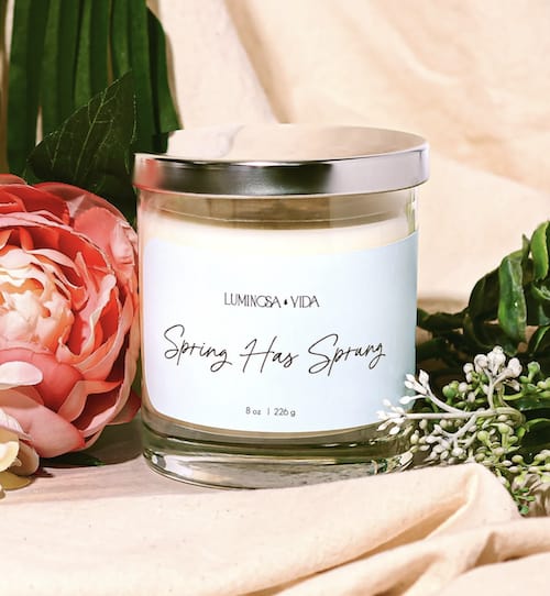 Spring Has Sprung Luminos Vida Candle $30