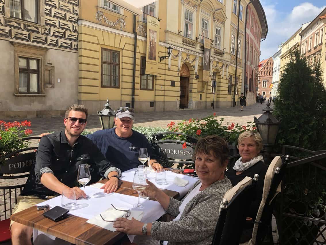 Lunch break in one of the most medieval streets in Europe – Kanoniczna Street, Kraków 