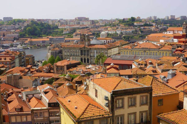 The view of Porto from Miradouro da Vitoria