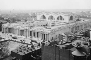 Pennsylvania station that was torn down in NYC in 1963.