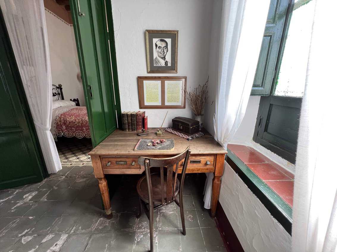 Garcia Lorca's desk in his family home in Valderrubio