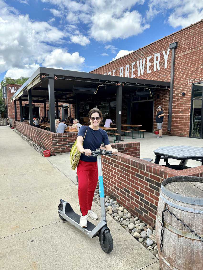 Charlotte's made getting around Uptown and the SouthEnd easy! Bird grab-and-go scooters are so fun! 