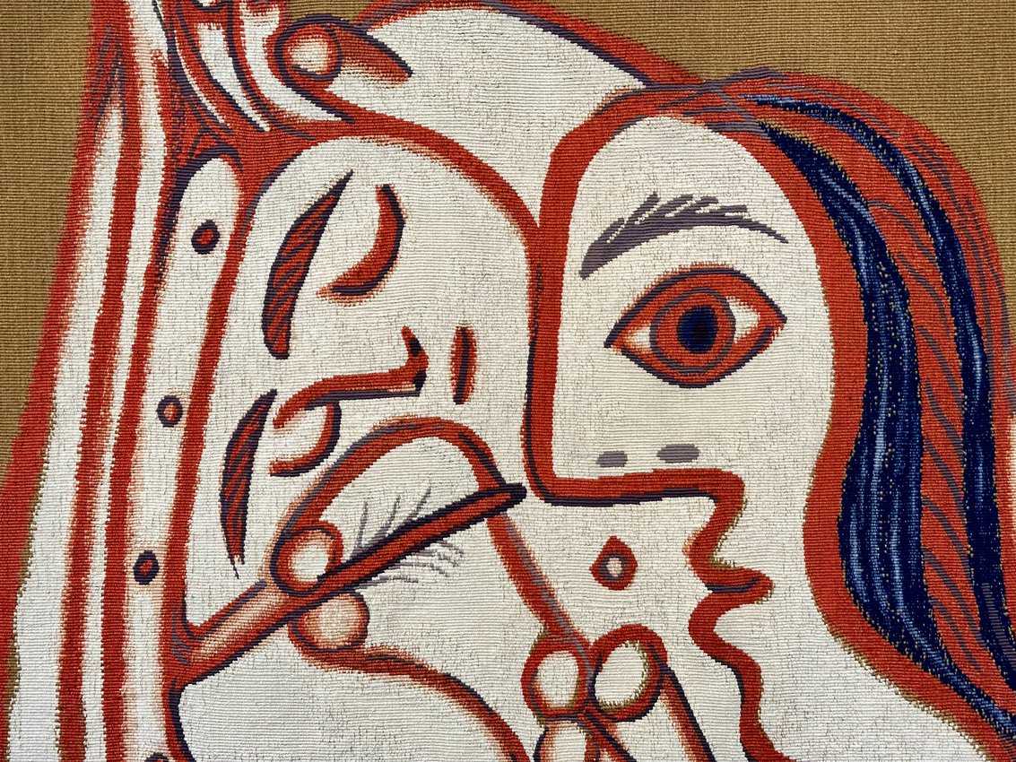 Detail of a Picasso tapestry at the Bechtler Museum