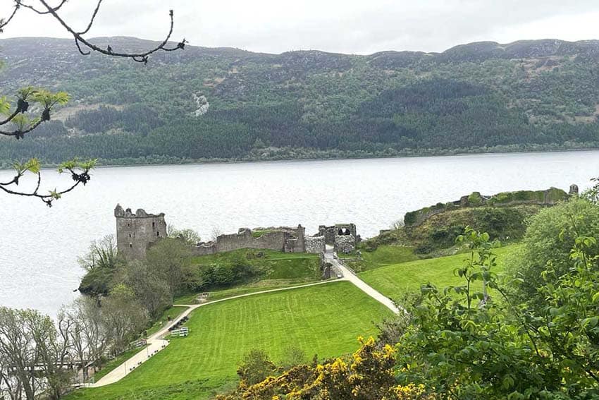 Urquhart Castle on the banks of Loch Ness lies in ruins but is one of the top-visited sights in The Highlands.