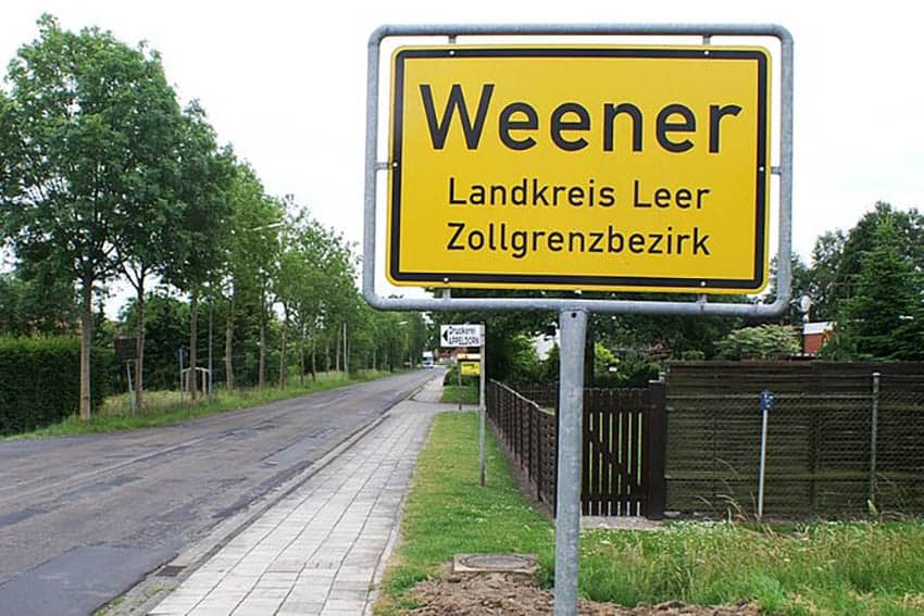 german street signs