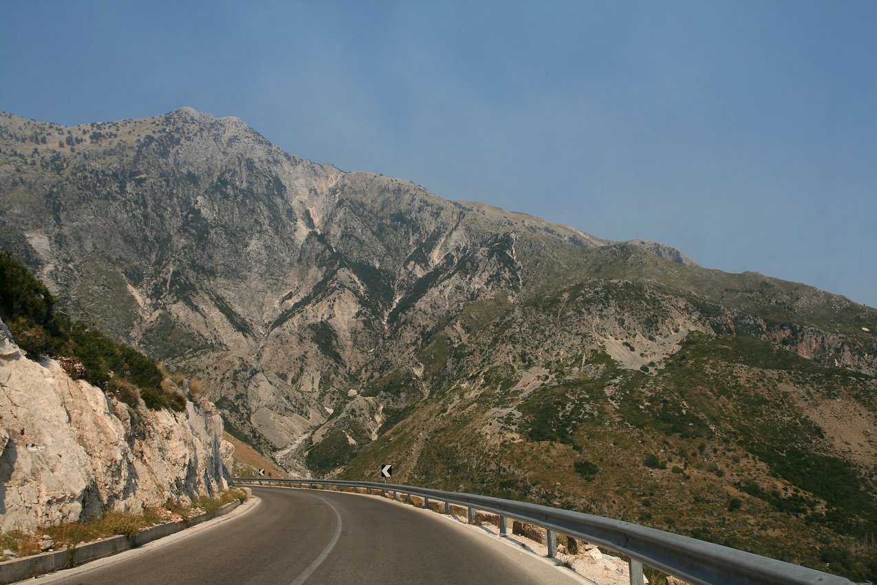 Llogora Pass in Albania