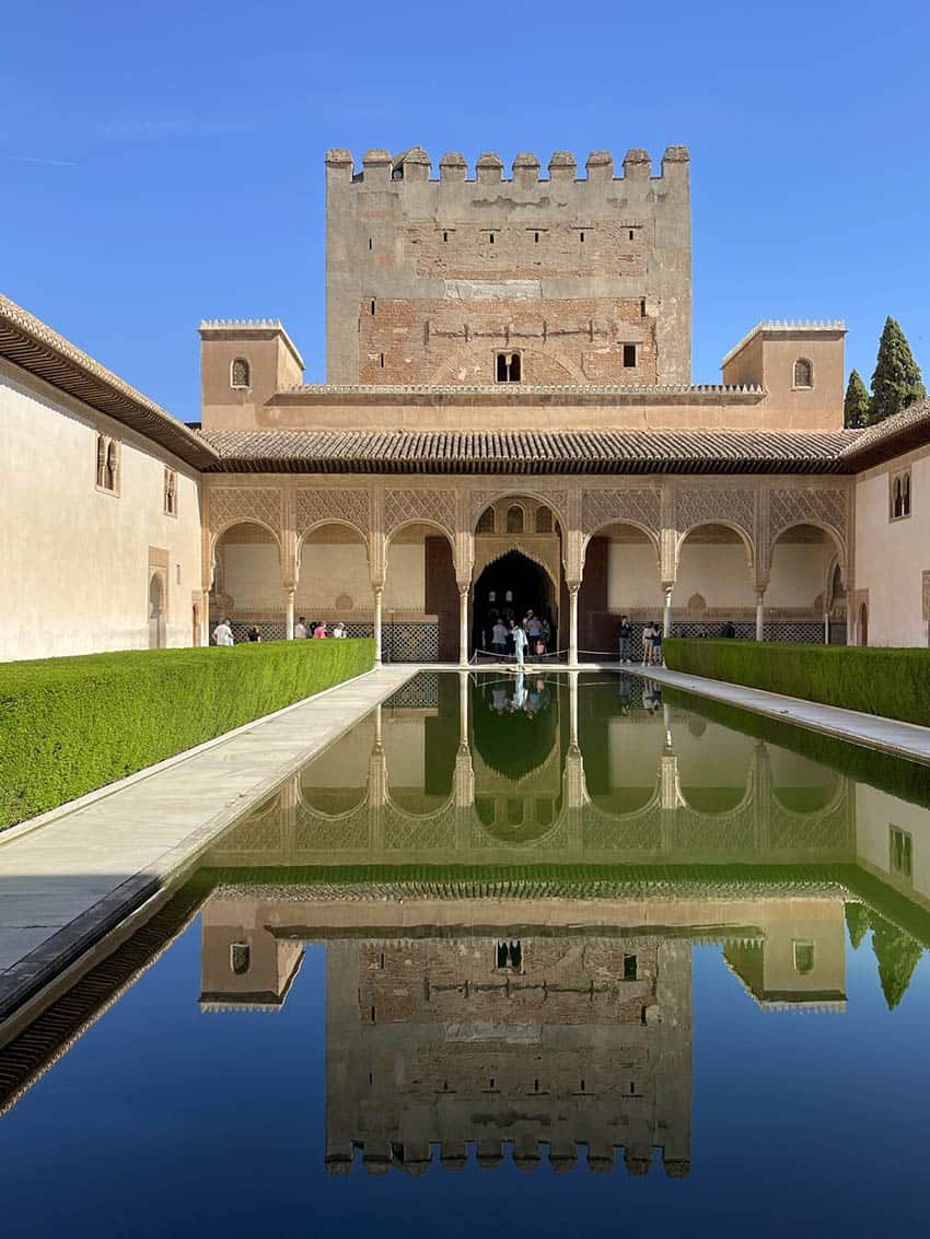 Alhambra. Make sure to get your tickets far in advance to visit the Alhambra in Grenada. It is one of the most popular monuments to visit in all of Spain. Photo by Terri Colby