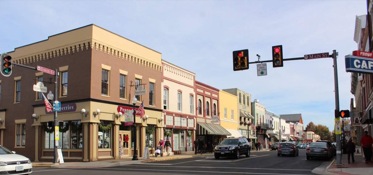 Downtown Culpeper's main drag has several historic buildings. Photo by Kurt Jacobson