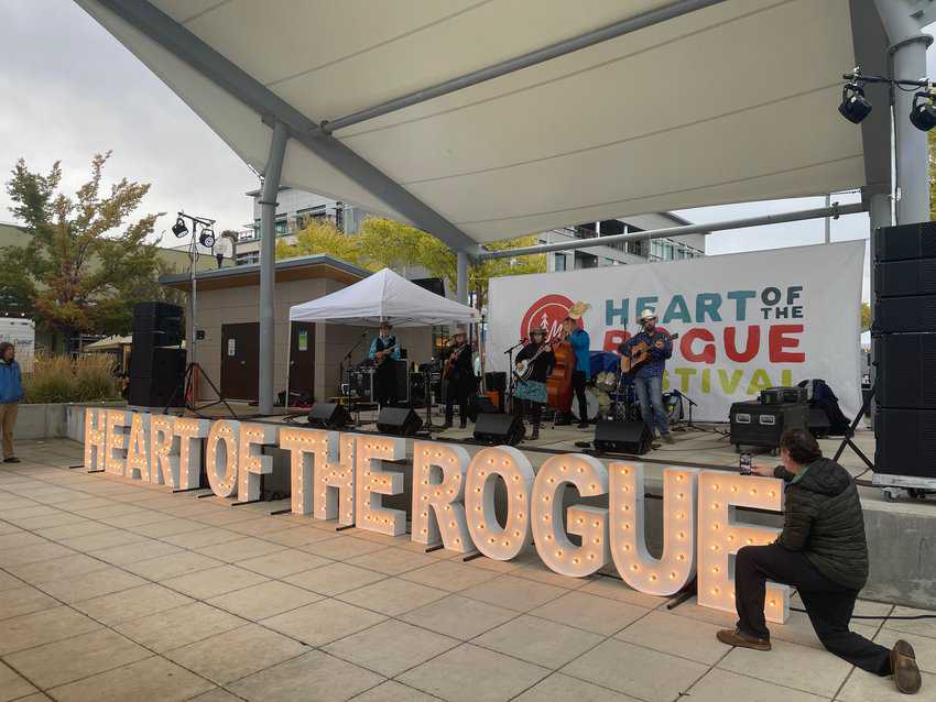 The Heart of the Rogue Festival brought many locals, wineries, craft booths, and food trucks into the center of Medford in October 2023.