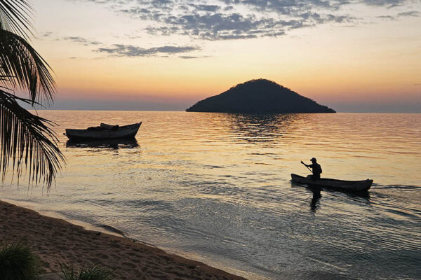 Sunset at Cape Maclear, Lake Malawi