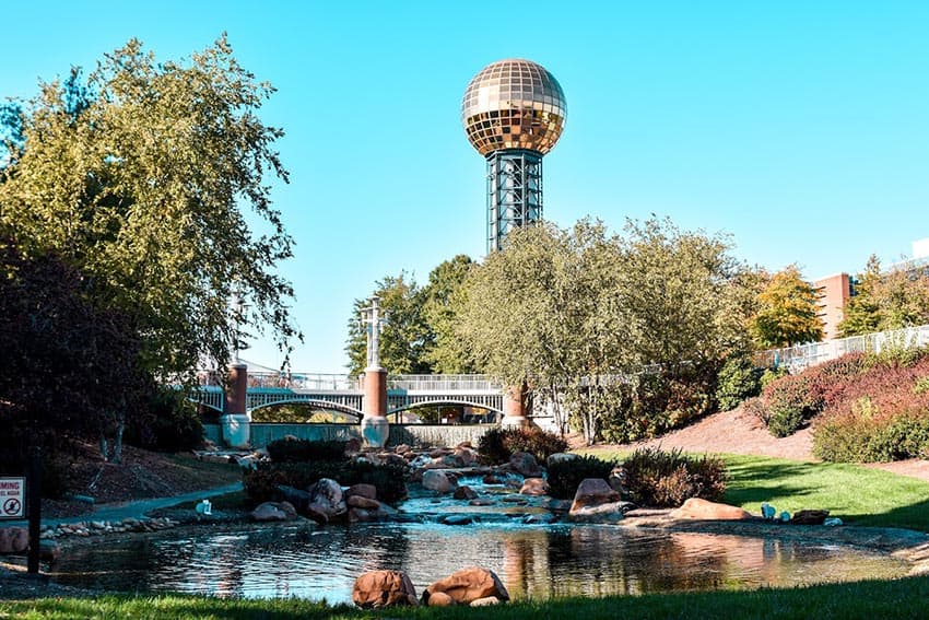 The Sunsphere at World's Fair Park Credit: Visit Knoxville