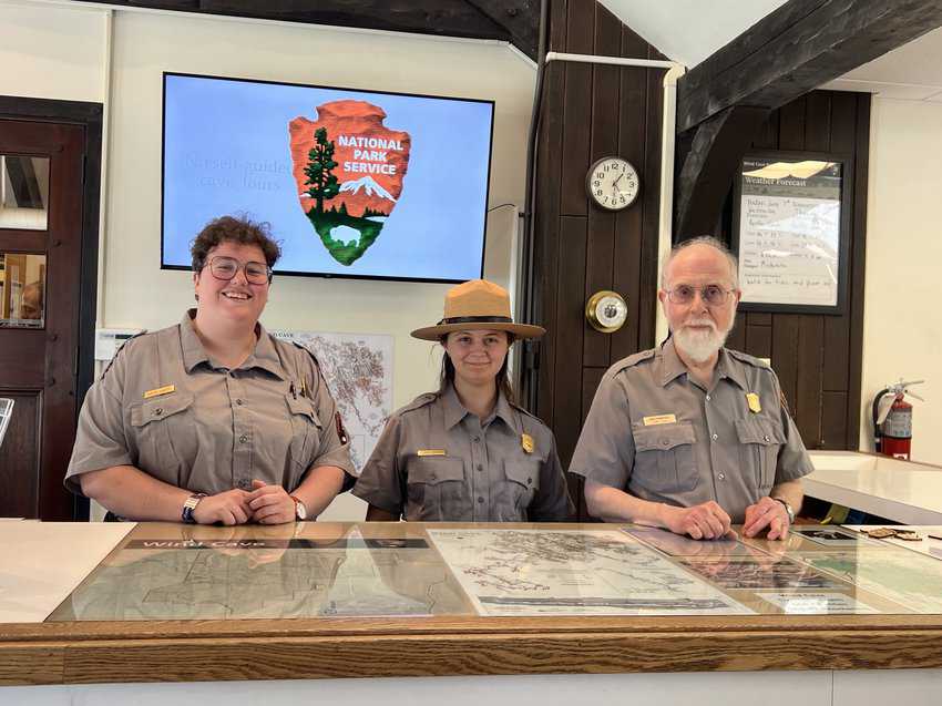 Ranger Don Frankfort and fellow Rangers at Wind Cave National Park. Photo by Sharon Kurtz