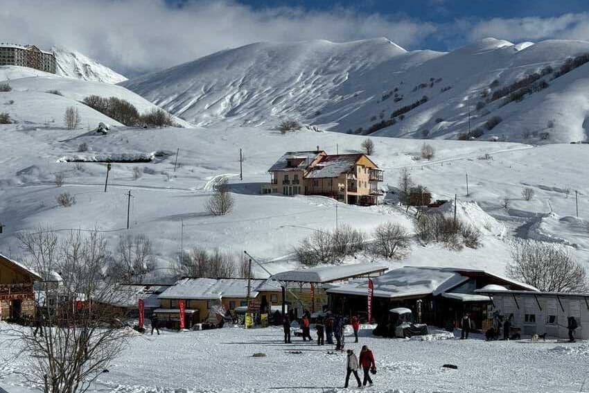 Guadauri Ski Resort in the mountains in the north of the Republic of Georgia. Max Hartshorne photos.