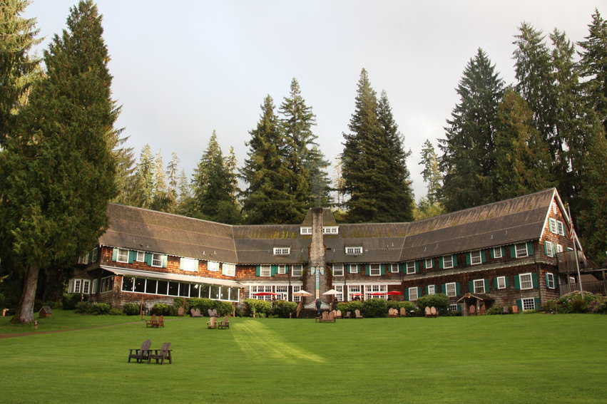 Rustic and captivating 1926 Lake Quinault Lodge